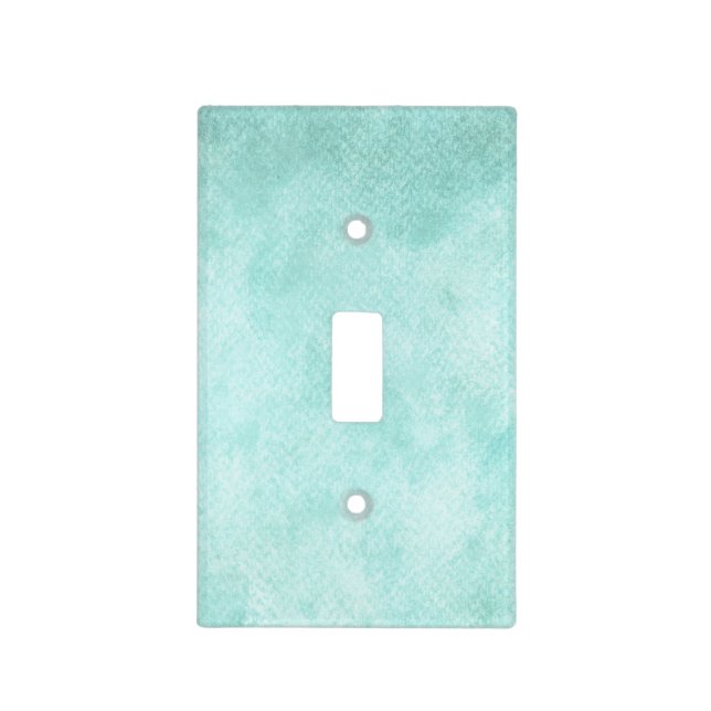 Light Blue Green Watercolor Paper Background Blank Switch Cover (Front)
