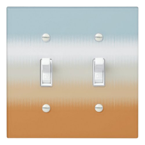 Light Blue Grey Gray Rust Orange Light Switch Cover