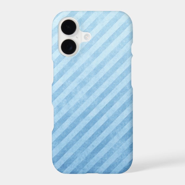 Light Blue Grunge Stripes Iphone Case (Back)