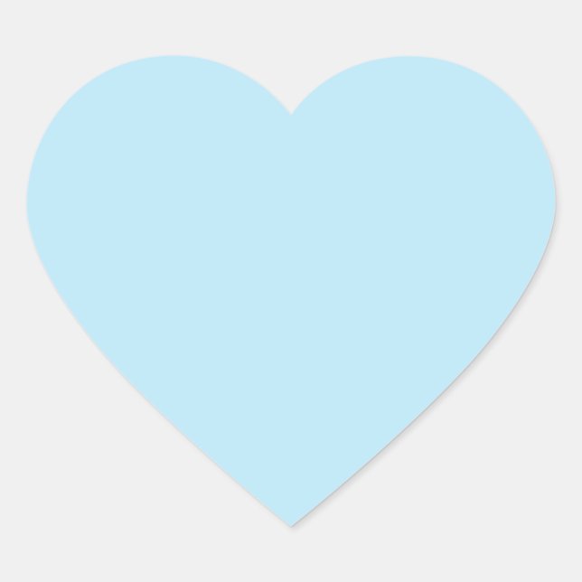 Light Blue Heart Sticker (Front)