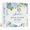 Light Blue Hydrangea  Bridal Shower Recipe Binder
