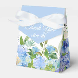 Light Blue Hydrangea Floral Gift Wedding Favor Boxes