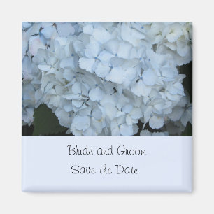 Light Blue Hydrangea Save the Date Magnet