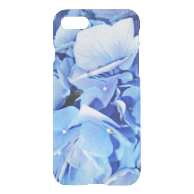 Light Blue Hydrangea Uncommon iPhone Case (Back)