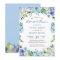 Light Blue Hydrangeas Floral Chic Rehearsal Dinner