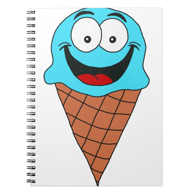 Light Blue Ice Cream Notebook (Front)