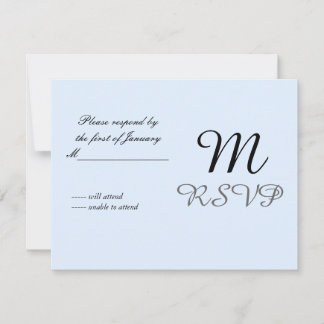 Light Blue Initial Reply Card