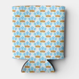 Light Blue Island Tribal Green Sea Turtles Can Cooler