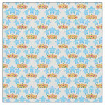 Light Blue Island Tribal Green Sea Turtles Fabric