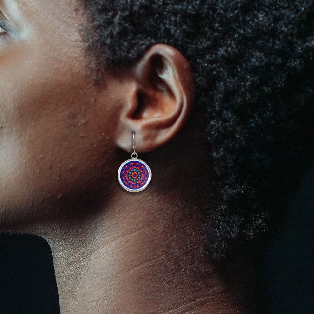 Light blue kaleidoscope earrings (Creator Uploaded)