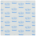 Light Blue Key West Florida Nautical Sailboat Fabric