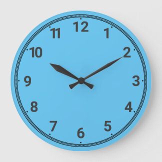 Light blue large clock