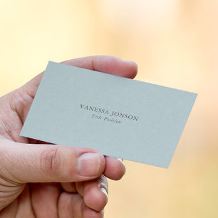 Light Blue Linen Texture Business Card
