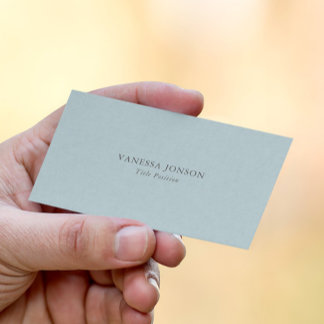Light Blue Linen Texture Business Card