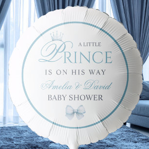 Light Blue Little Prince Baby Shower Balloon