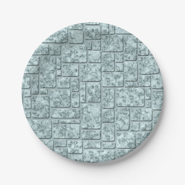 Light blue, loft paper plates (Front)