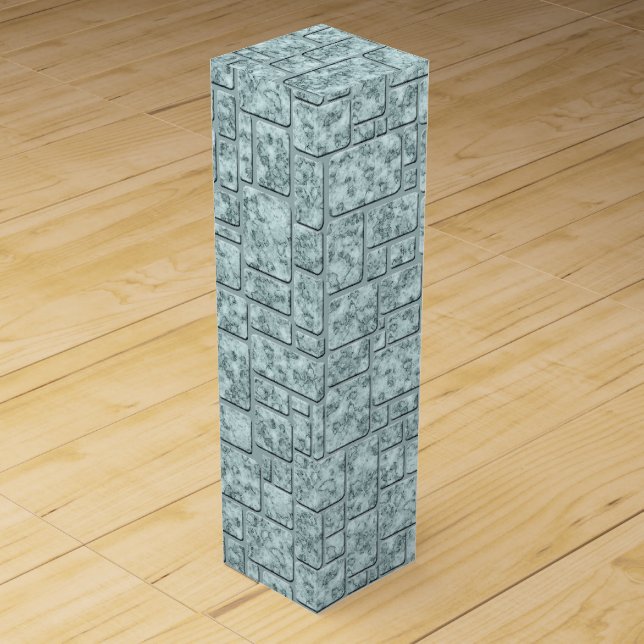 Light blue, loft wine box (Front)