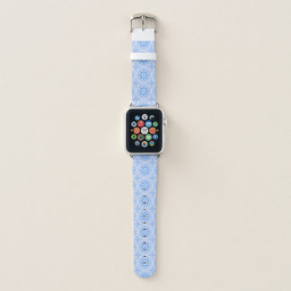 Light Blue Mandala Pattern Apple Watch Band
