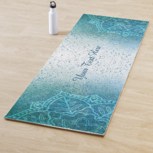 Light Blue Mandala Zen Yoga Mat