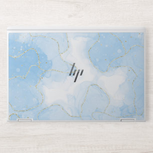 Light Blue Marble HP EliteBook X360 1030 G2 HP Laptop Skin