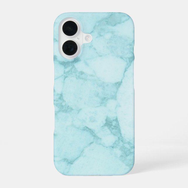 Light Blue Marble Iphone Case (Back)