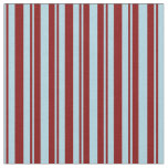 [ Thumbnail: Light Blue & Maroon Colored Lined/Striped Pattern Fabric ]