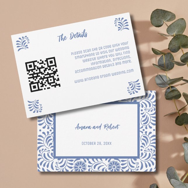 LIGHT BLUE  MEXICAN TALAVERA ENCLOUSURE CARD (Creator Uploaded)