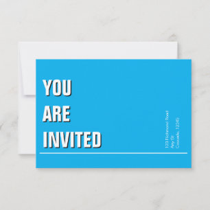 Light Blue Minimal Church Invite