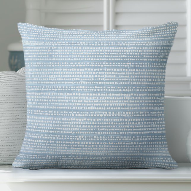 Light Blue Minimalist Throw Pillow (Creator Uploaded)