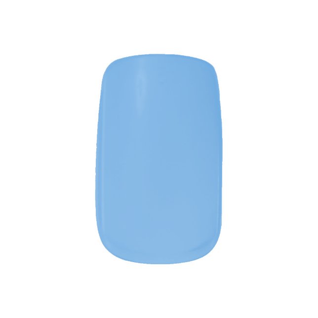 Light Blue  Minx Nail Art (Left Thumb)