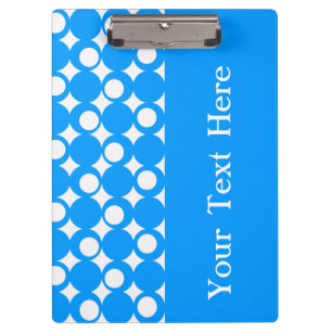 Light Blue Mod Ball Design with custom text Clipboard