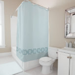 Light Blue Modern Shower Curtain