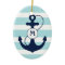 Light Blue Nautical Anchor Monogram