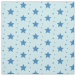 Light Blue Nautical Star Cotton Fabric by the Yard