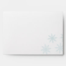 Light Blue Ombre Snowflake Holiday