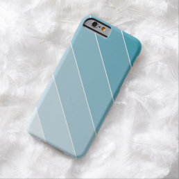 Light Blue Ombr&#233; Stripes Barely There iPhone 6 Case