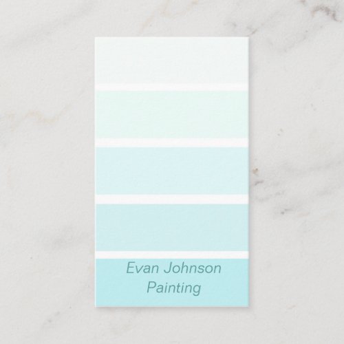 Light Blue Paint Samples Business Card
