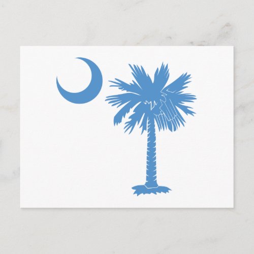 Light Blue Palmetto Postcard