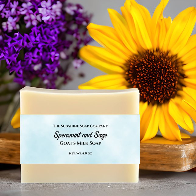 Light Blue Parchment Paper Style Soap Belly Band (Creator Uploaded)