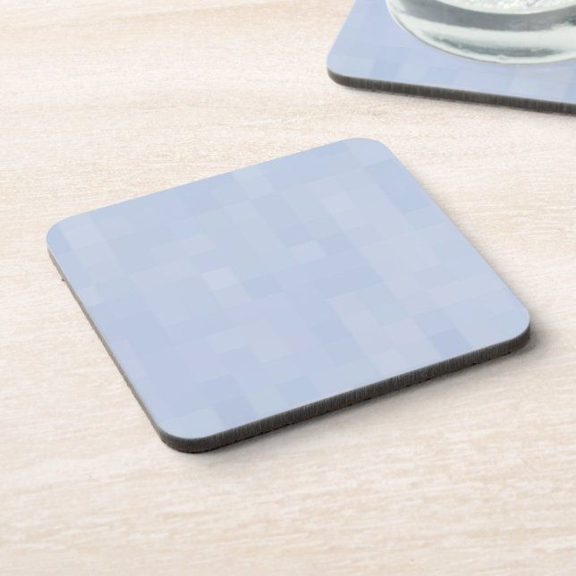 Light blue pattern - beverage coaster (Left Side)
