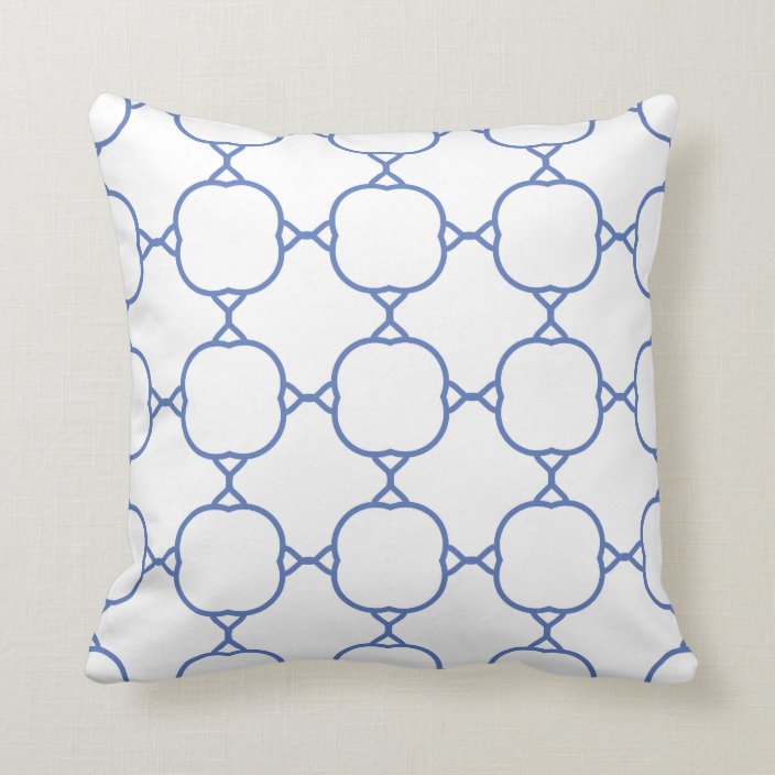 light blue pattern throw pillow