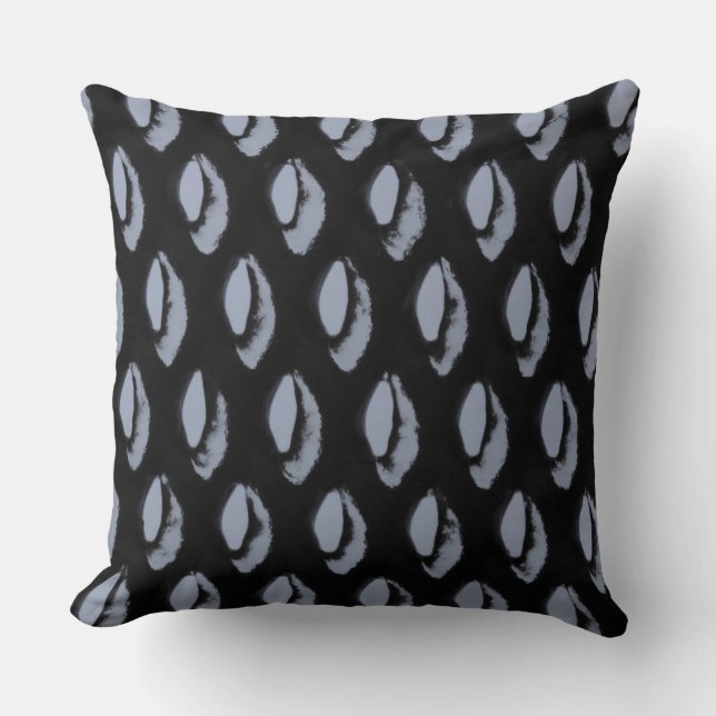 Light blue pattern wedding pillow. throw pillow (Front)