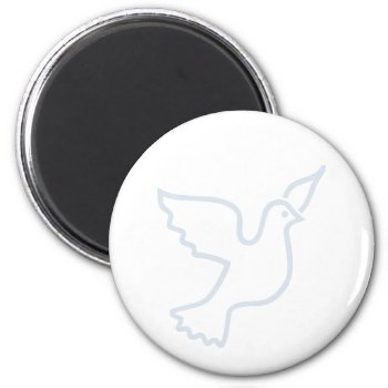 Light Blue Peace Dove Magnet by chmayer at Zazzle