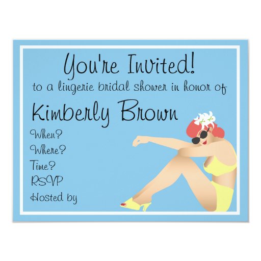 Pin Up Girl Invitations 2