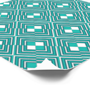 Light Blue Plaid Pattern Temporary Tattoos