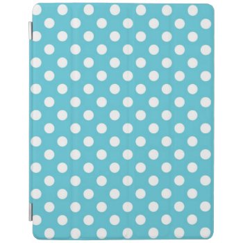 Light Blue Polka Dots Pattern Ipad Smart Cover by heartlockedcases at Zazzle