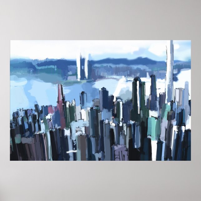 Light & blue poster (Front)