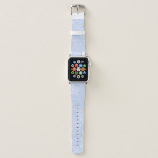 Light Blue Pretty Floral Feminine Bridgerton Apple Watch Band
