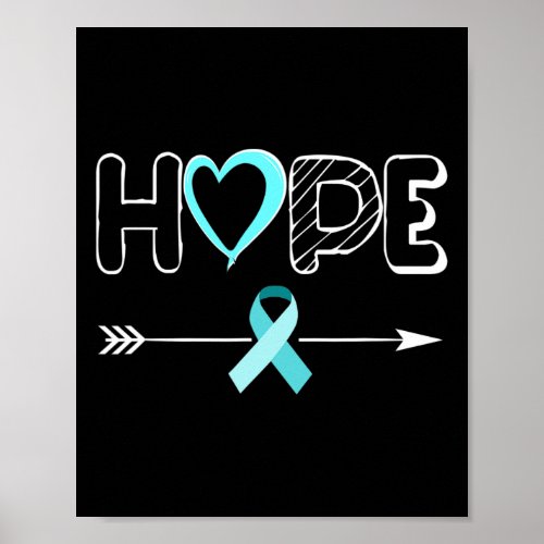 Light Blue Products Ribbon Hydrocephalus Awareness Poster