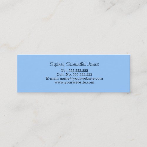 Light Blue Profile Card Business Card Templates